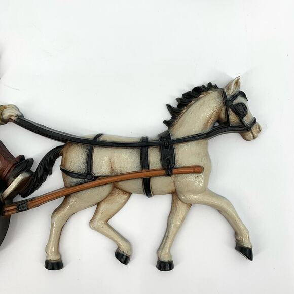 Vintage 1975 Homco Model T and Horse and Buggy Wall Hangings MCM Nostalgia USA - Picture 5 of 15